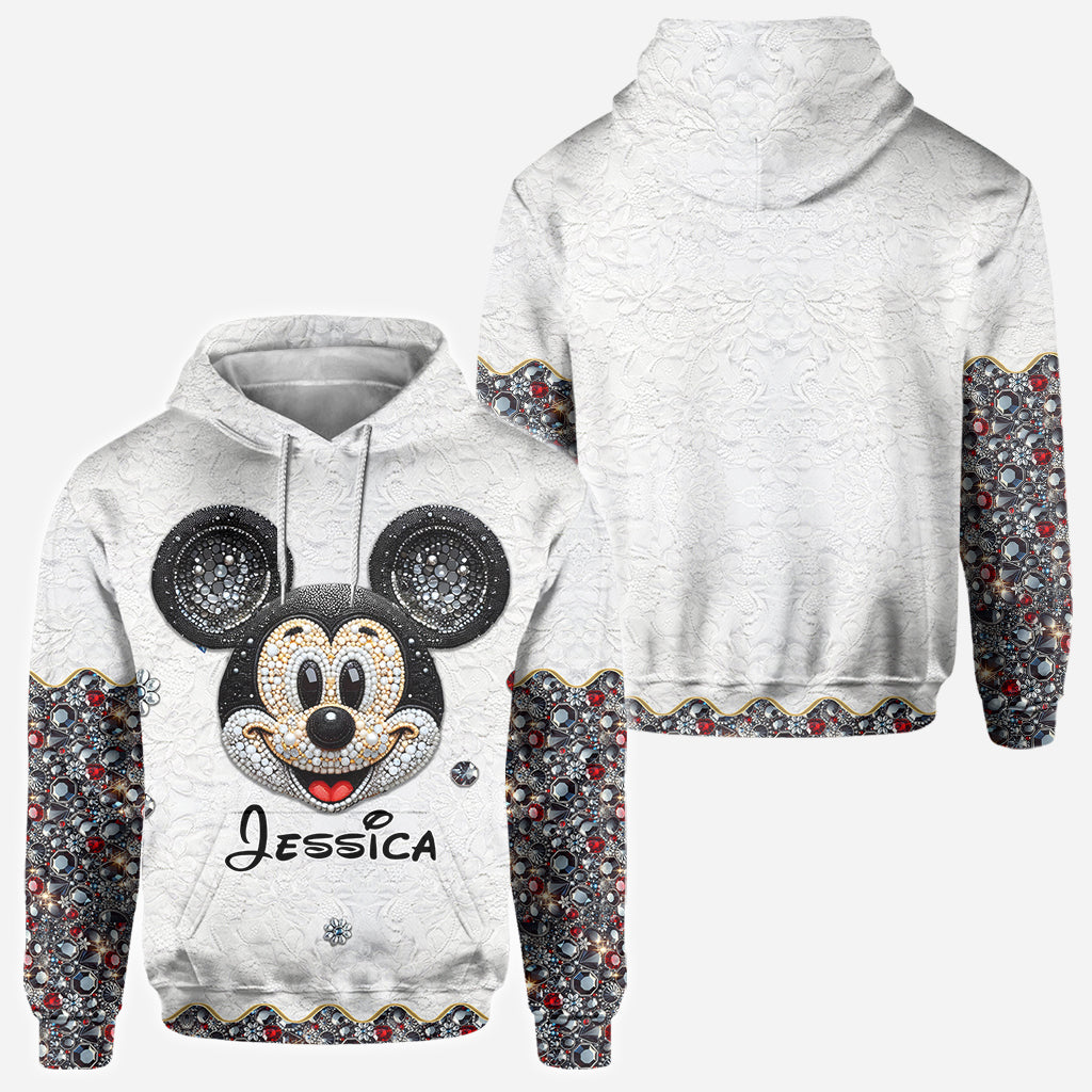 Mouse Ears Kind Of Girl - Personalized Mouse All Over Shirt