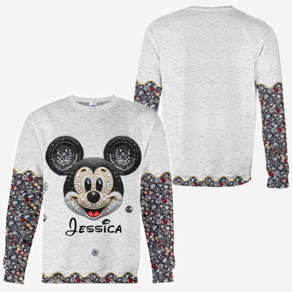 Mouse Ears Kind Of Girl - Personalized Mouse All Over Shirt