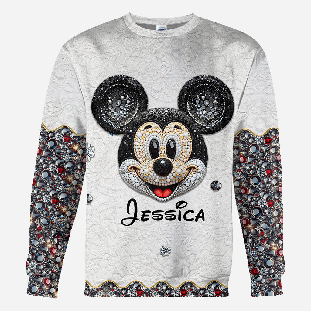 Mouse Ears Kind Of Girl - Personalized Mouse All Over Shirt