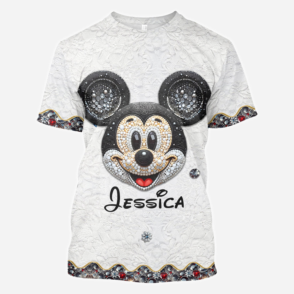 Mouse Ears Kind Of Girl - Personalized Mouse All Over Shirt