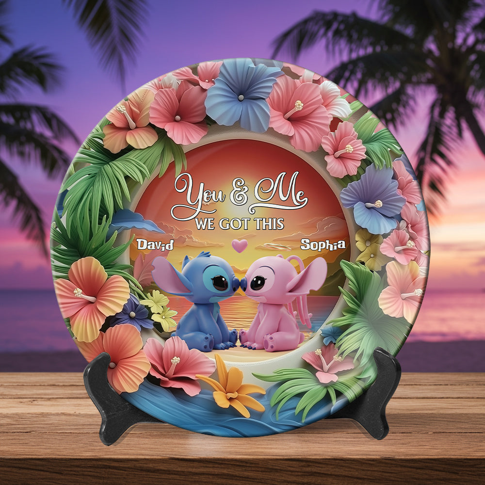 We Got This - Personalized Ohana Ceramic Round Plate