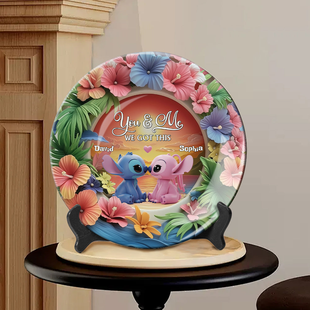 We Got This - Personalized Ohana Ceramic Round Plate