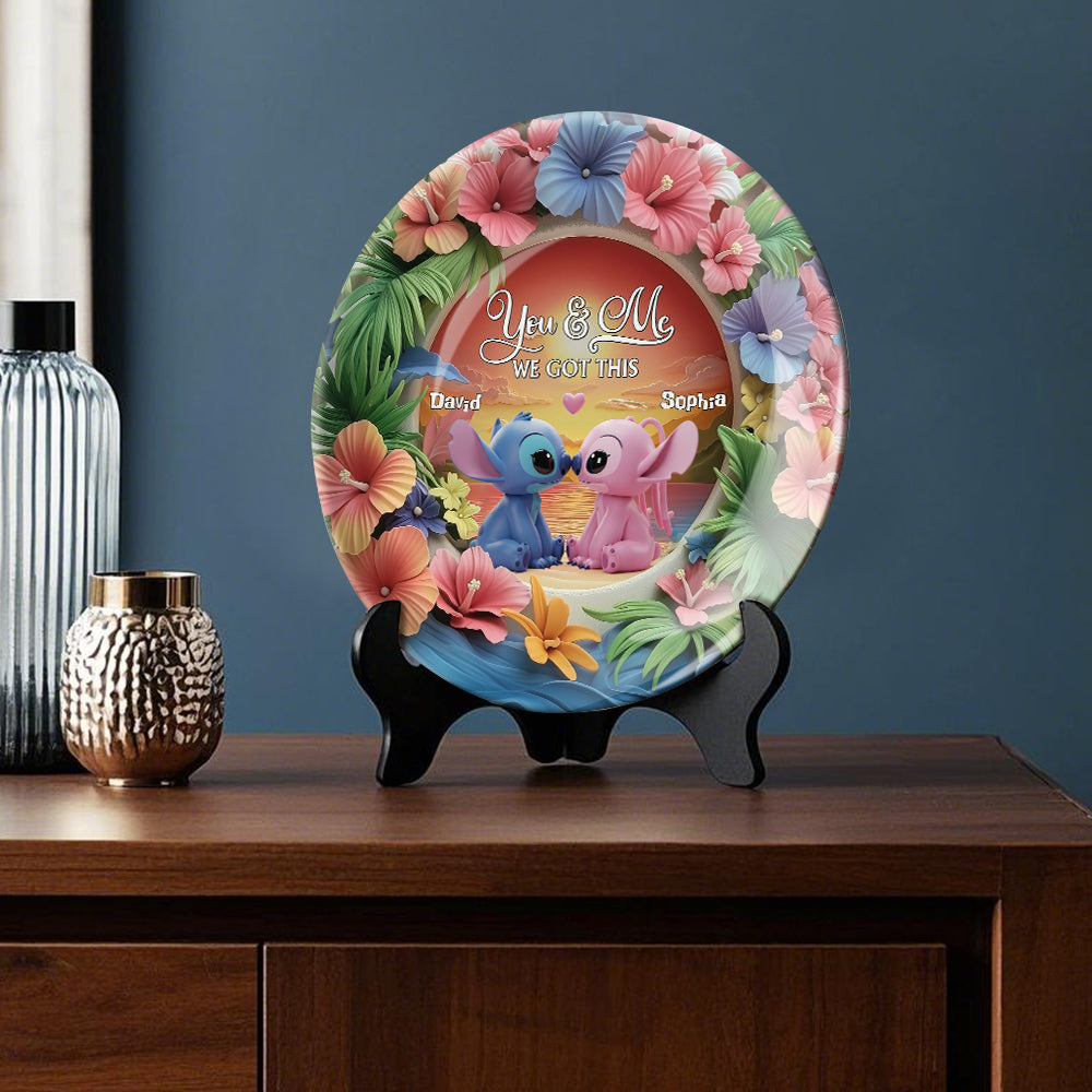 We Got This - Personalized Ohana Ceramic Round Plate