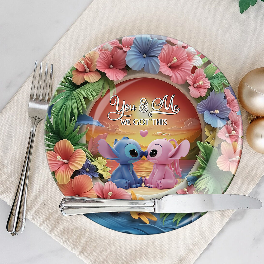 We Got This - Personalized Ohana Ceramic Round Plate
