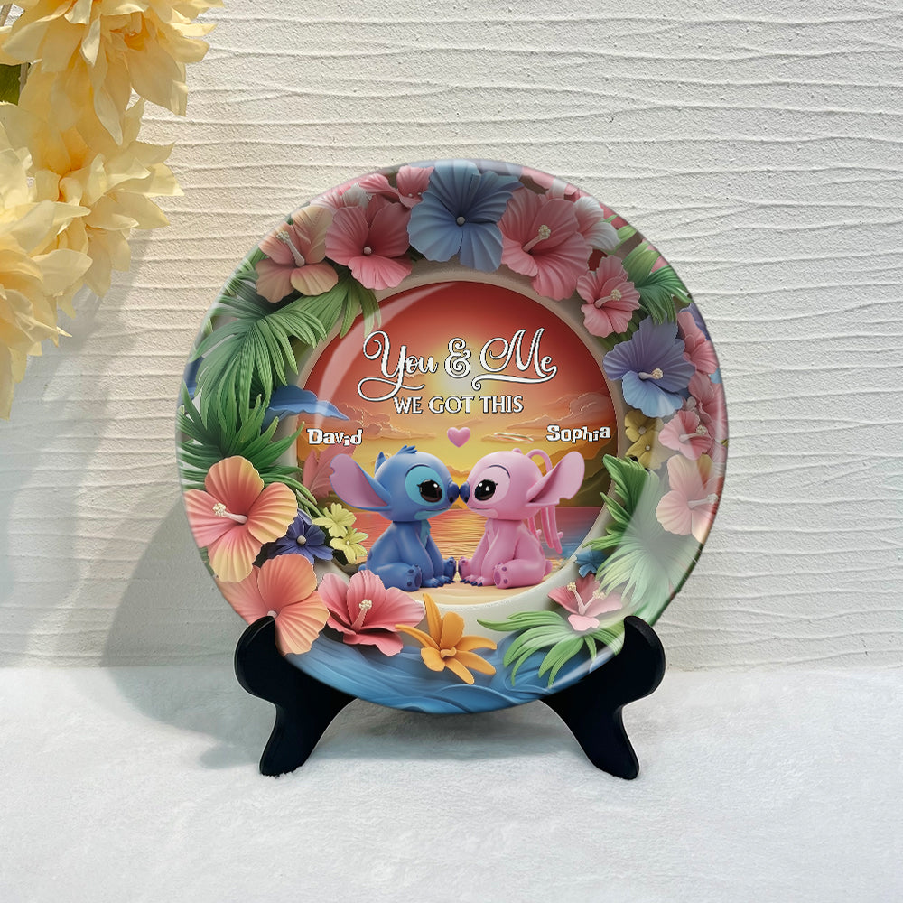 We Got This - Personalized Ohana Ceramic Round Plate