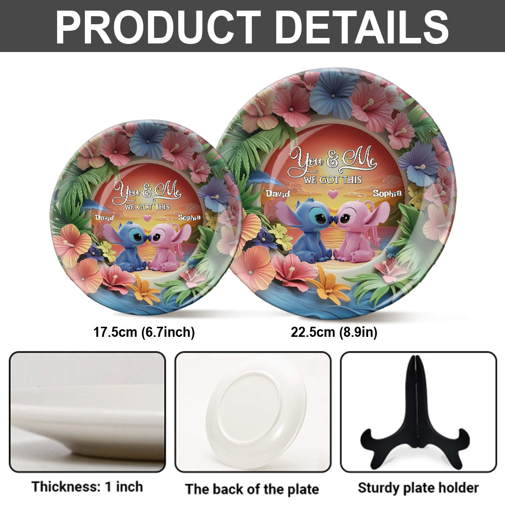 We Got This - Personalized Ohana Ceramic Round Plate