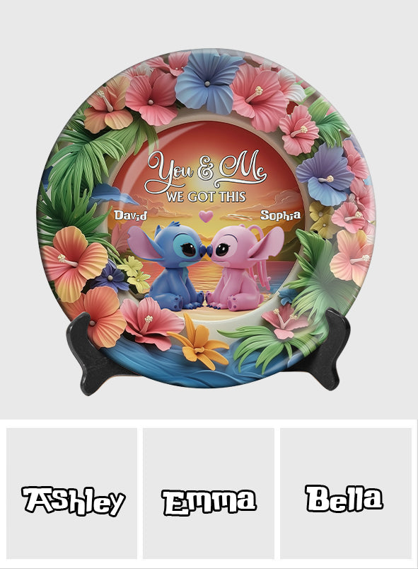 We Got This - Personalized Ohana Ceramic Round Plate