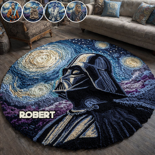Starry Night - Personalized The Force Non-Slip Tufted Rug