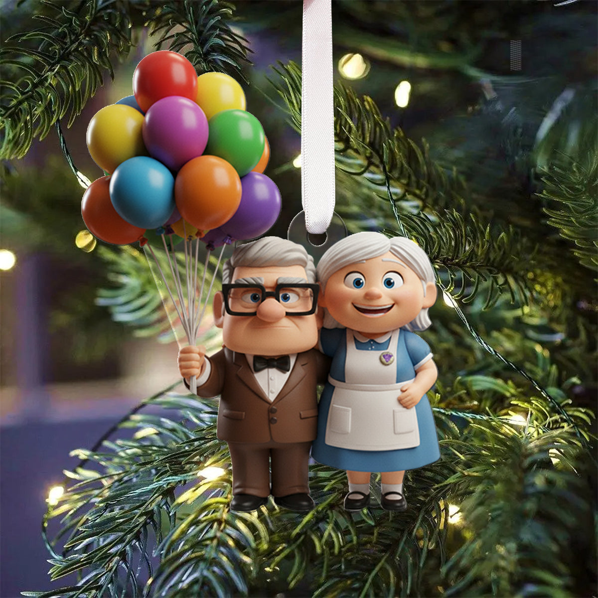 Magical Couple Collection - Personalized Mouse Folded Advent Calendar With Ornaments