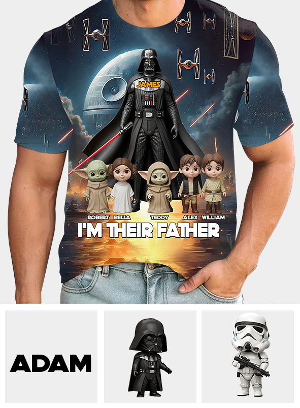 I'm Their Father - Personalized The Force All Over Shirt