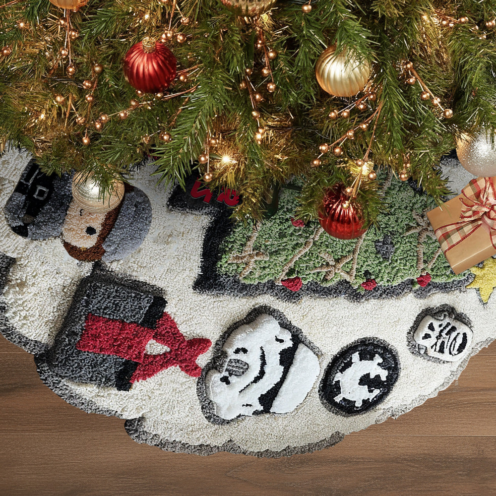 The Force Christmas - Personalized The Force Shaped Tree Skirt