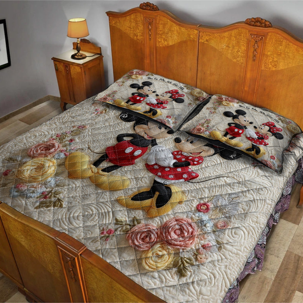 You & Me We Got This - Personalized Mouse Quilt Set