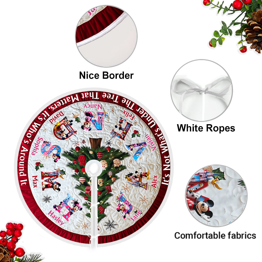 Magical Family - Personalized Mouse Tree Skirt