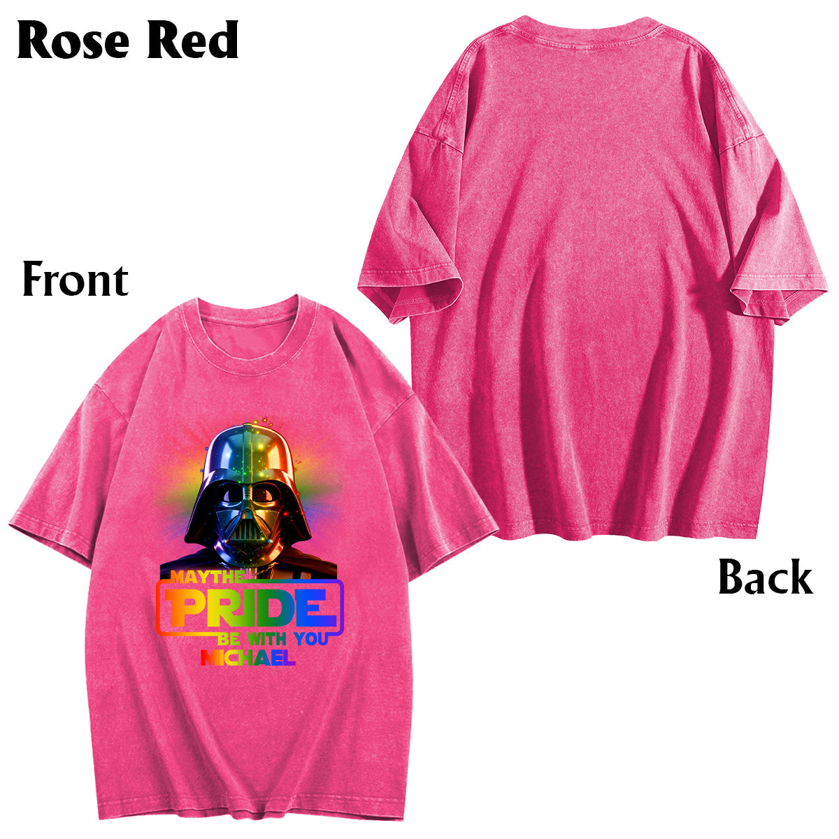 May The Pride Be With You - Personalized LGBT Support Wash T-Shirt
