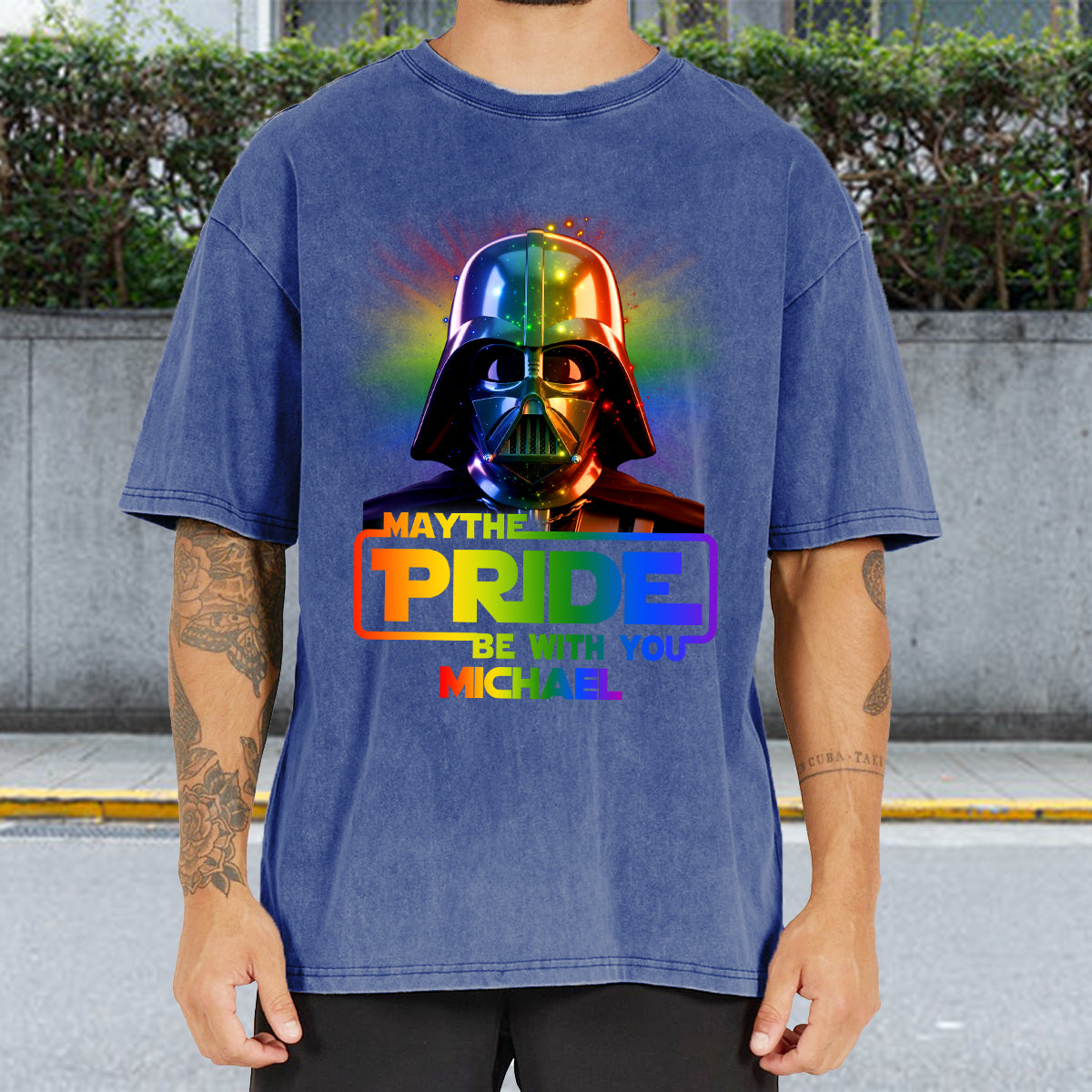 May The Pride Be With You - Personalized LGBT Support Wash T-Shirt