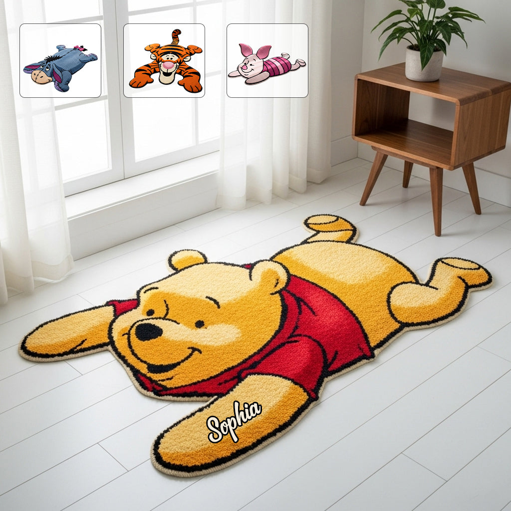 Lazy Bear - Personalized Mouse Non-Slip Tufted Rug
