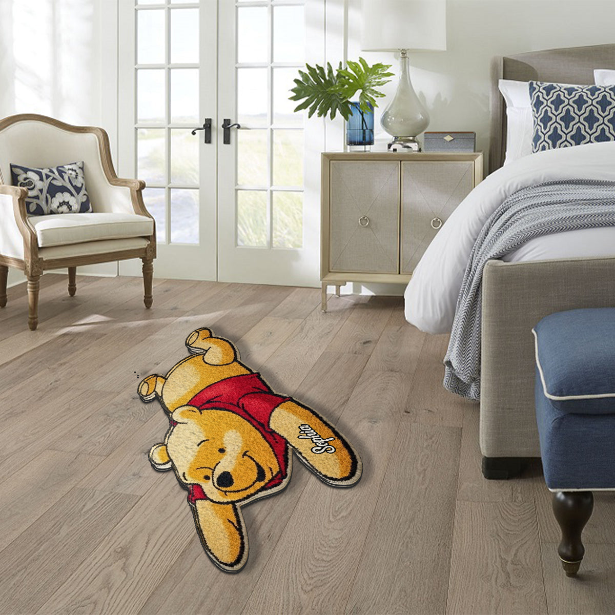 Lazy Bear - Personalized Mouse Non-Slip Tufted Rug