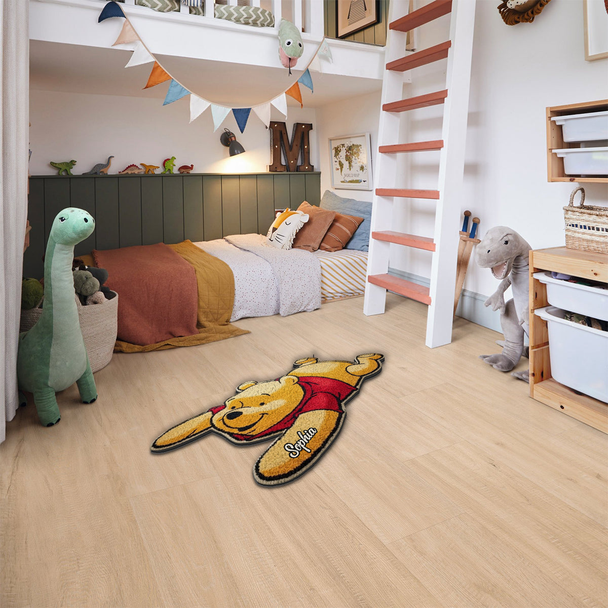 Lazy Bear - Personalized Mouse Non-Slip Tufted Rug