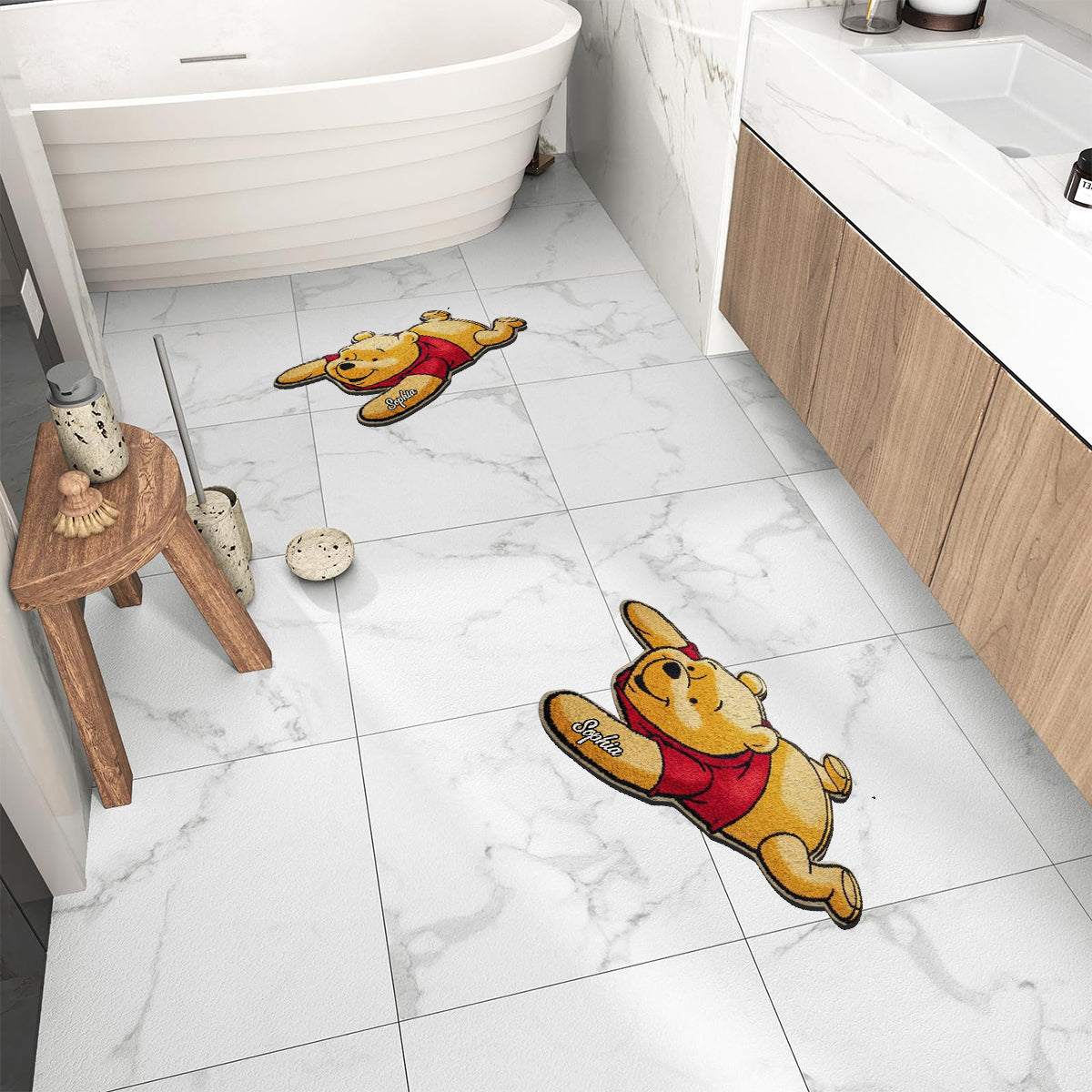 Lazy Bear - Personalized Mouse Non-Slip Tufted Rug