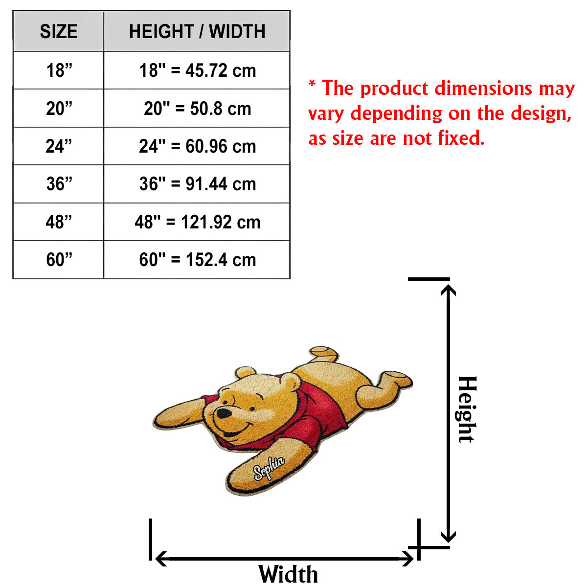 Lazy Bear - Personalized Mouse Non-Slip Tufted Rug