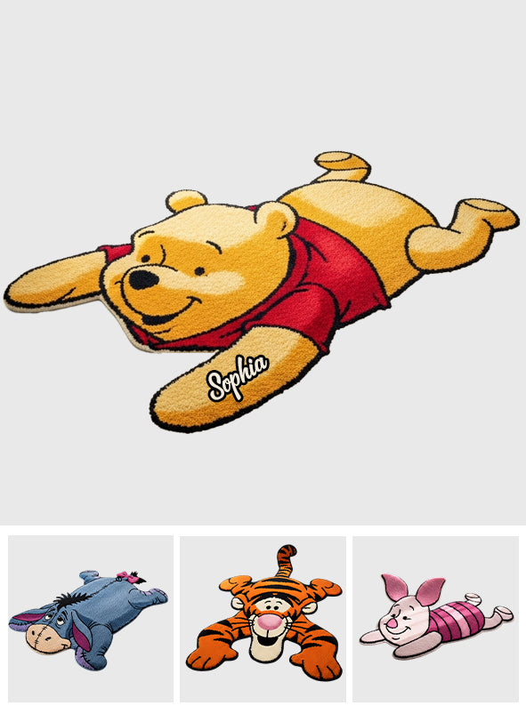 Lazy Bear - Personalized Mouse Non-Slip Tufted Rug