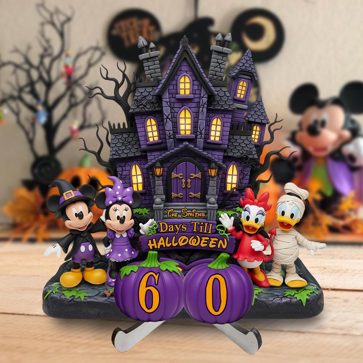 Days Till Halloween - Personalized Mouse Interchangeable Plaque