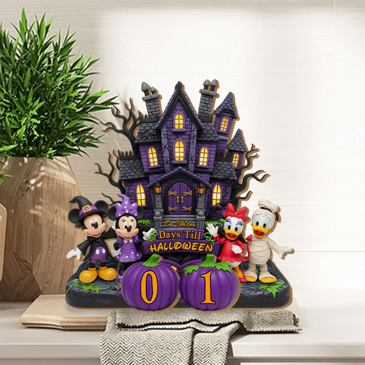 Days Till Halloween - Personalized Mouse Interchangeable Plaque