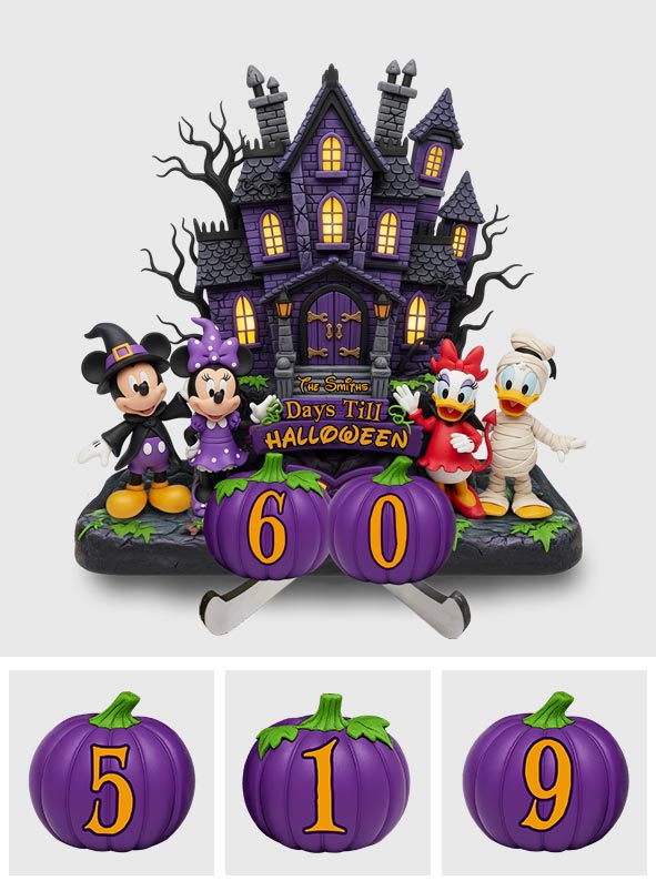 Days Till Halloween - Personalized Mouse Interchangeable Plaque