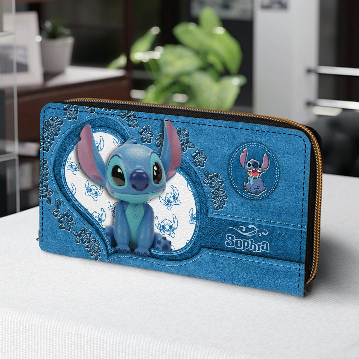 Blue Ohana - Personalized Ohana Leather Long Wallet