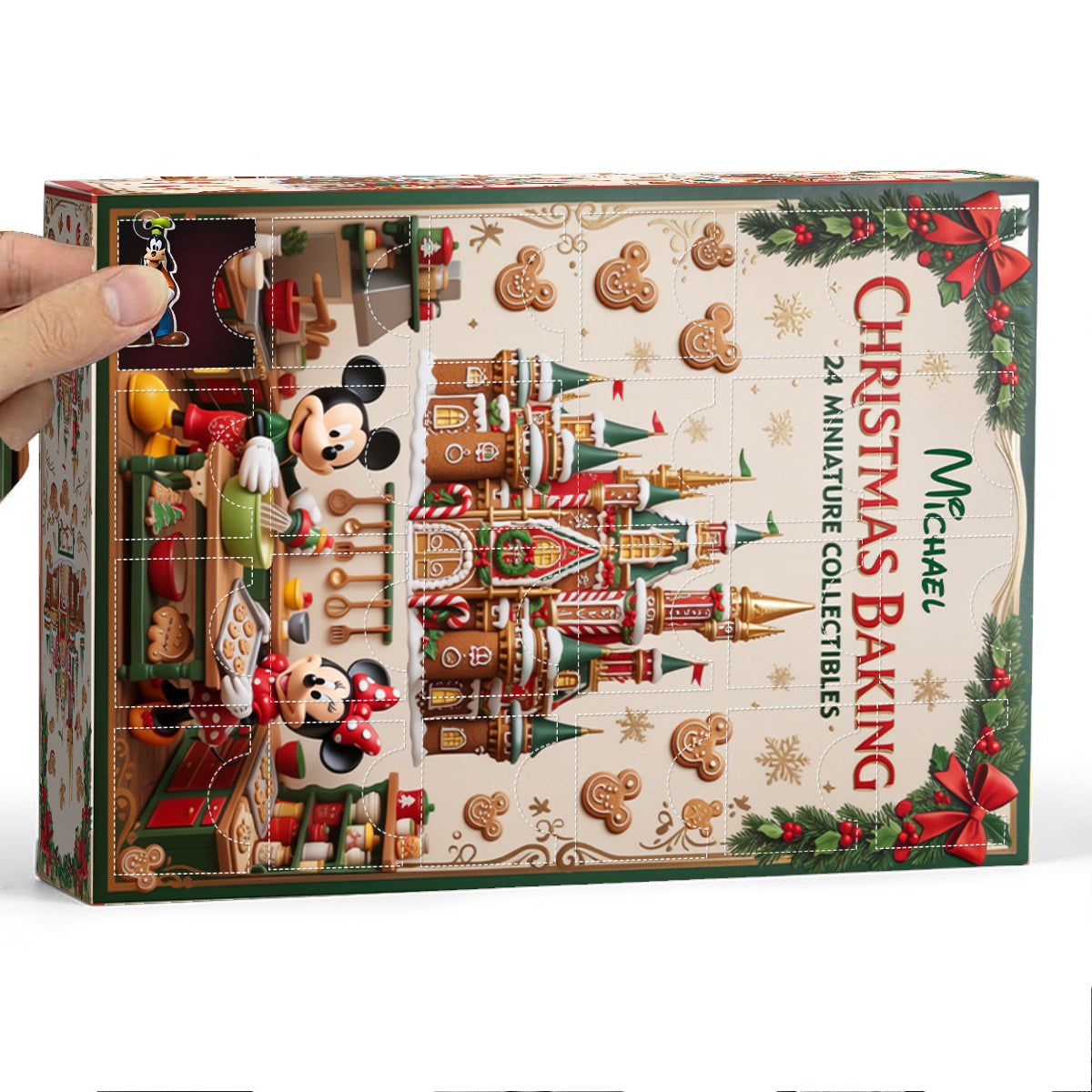 Christmas Baking - Personalized Baking Advent Calendar With Ornaments