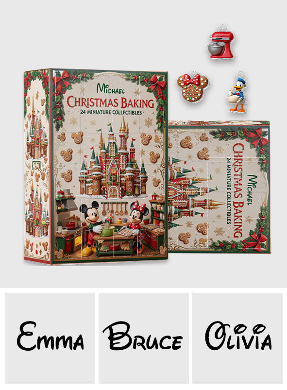 Christmas Baking - Personalized Baking Advent Calendar With Ornaments