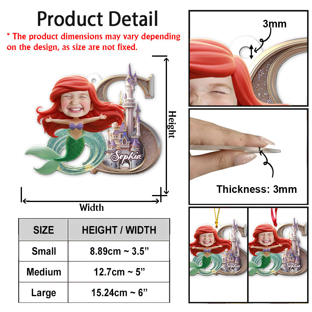 Magical Princess - Personalized Mouse Transparent Ornament