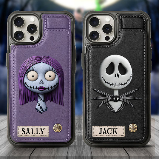 Nighttime Fantasy Duo Custom Name - Personalized Nightmare Wallet Phone Case