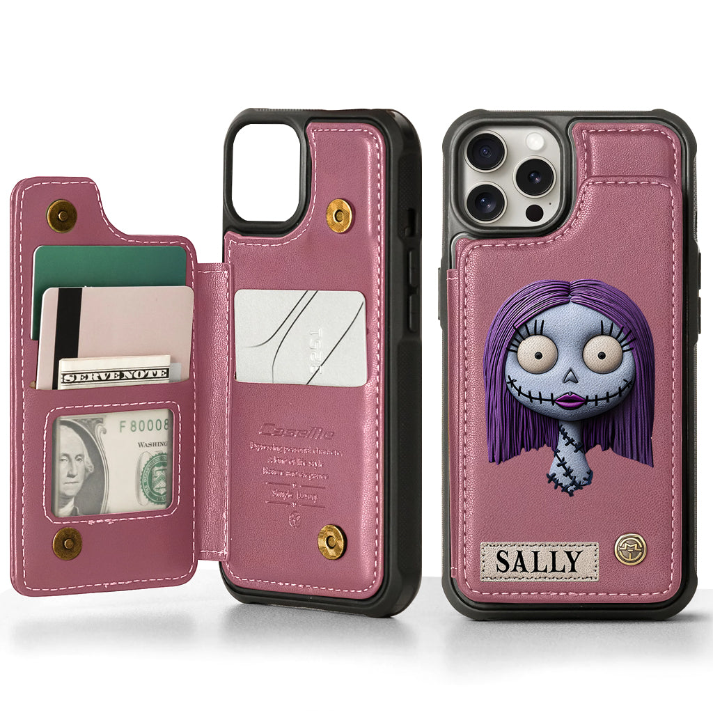 Nighttime Fantasy Duo Custom Name - Personalized Nightmare Wallet Phone Case