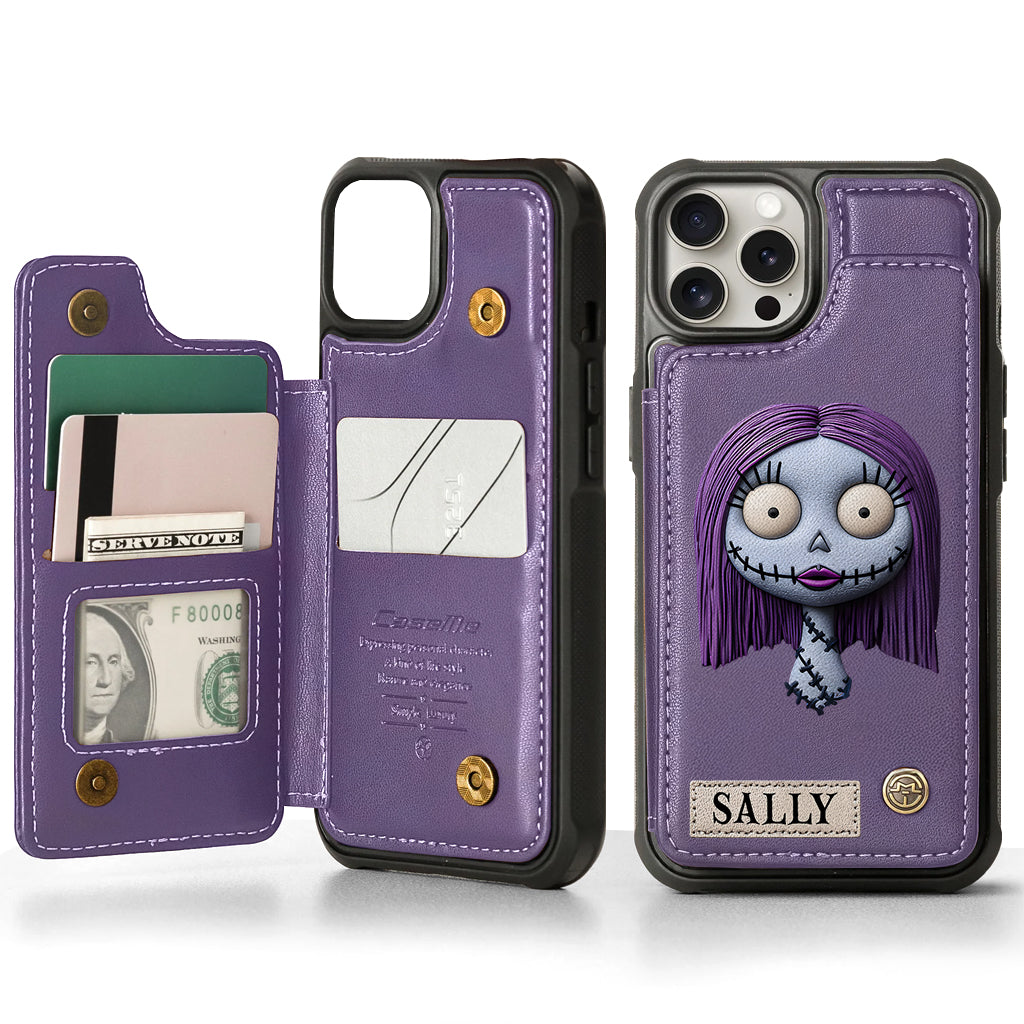 Nighttime Fantasy Duo Custom Name - Personalized Nightmare Wallet Phone Case