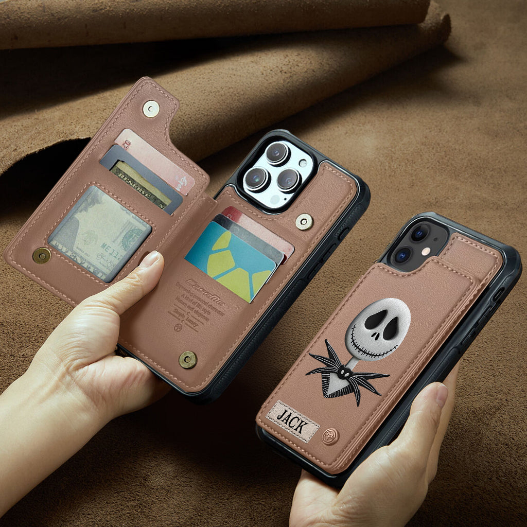 Nighttime Fantasy Duo Custom Name - Personalized Nightmare Wallet Phone Case