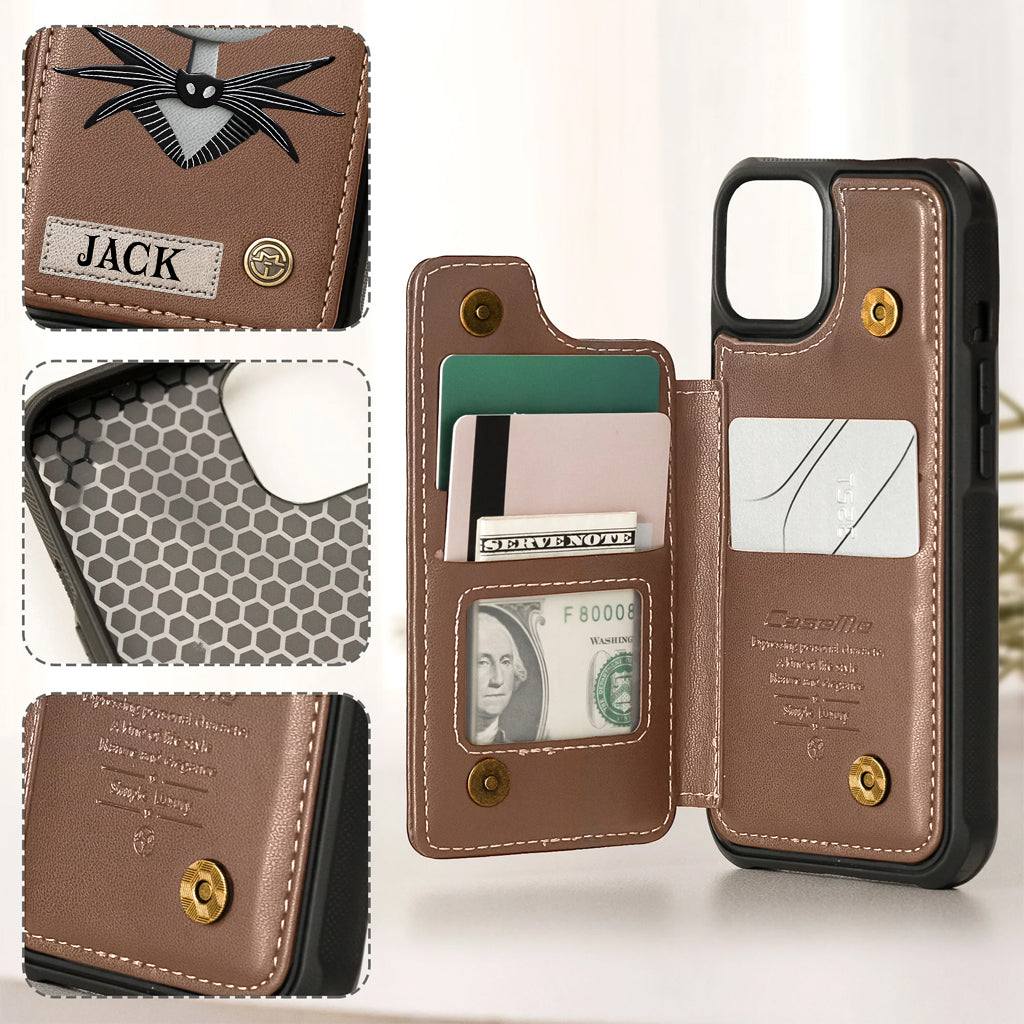 Nighttime Fantasy Duo Custom Name - Personalized Nightmare Wallet Phone Case