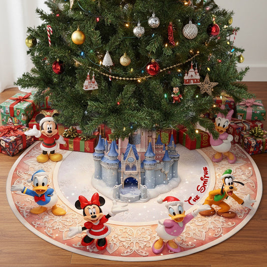 Magical Christmas - Personalized Mouse Shaped Tree Skirt