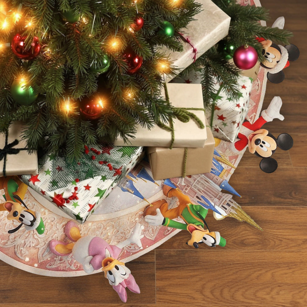 Magical Christmas - Personalized Mouse Shaped Tree Skirt
