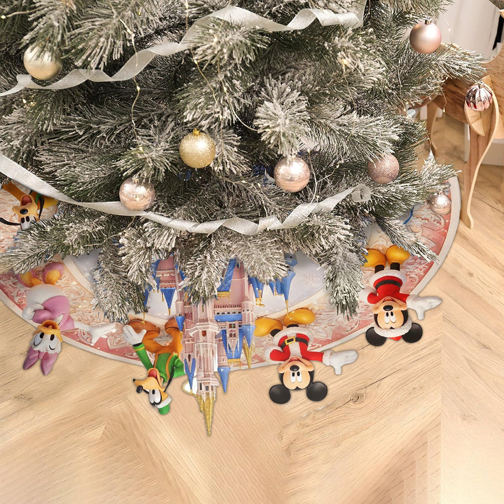 Magical Christmas - Personalized Mouse Shaped Tree Skirt