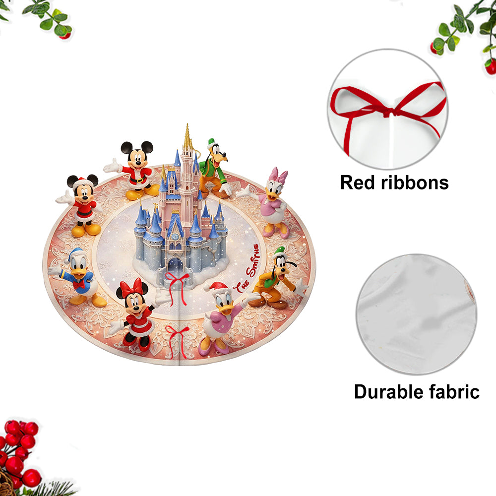 Magical Christmas - Personalized Mouse Shaped Tree Skirt