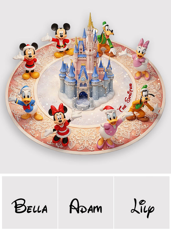 Magical Christmas - Personalized Mouse Shaped Tree Skirt