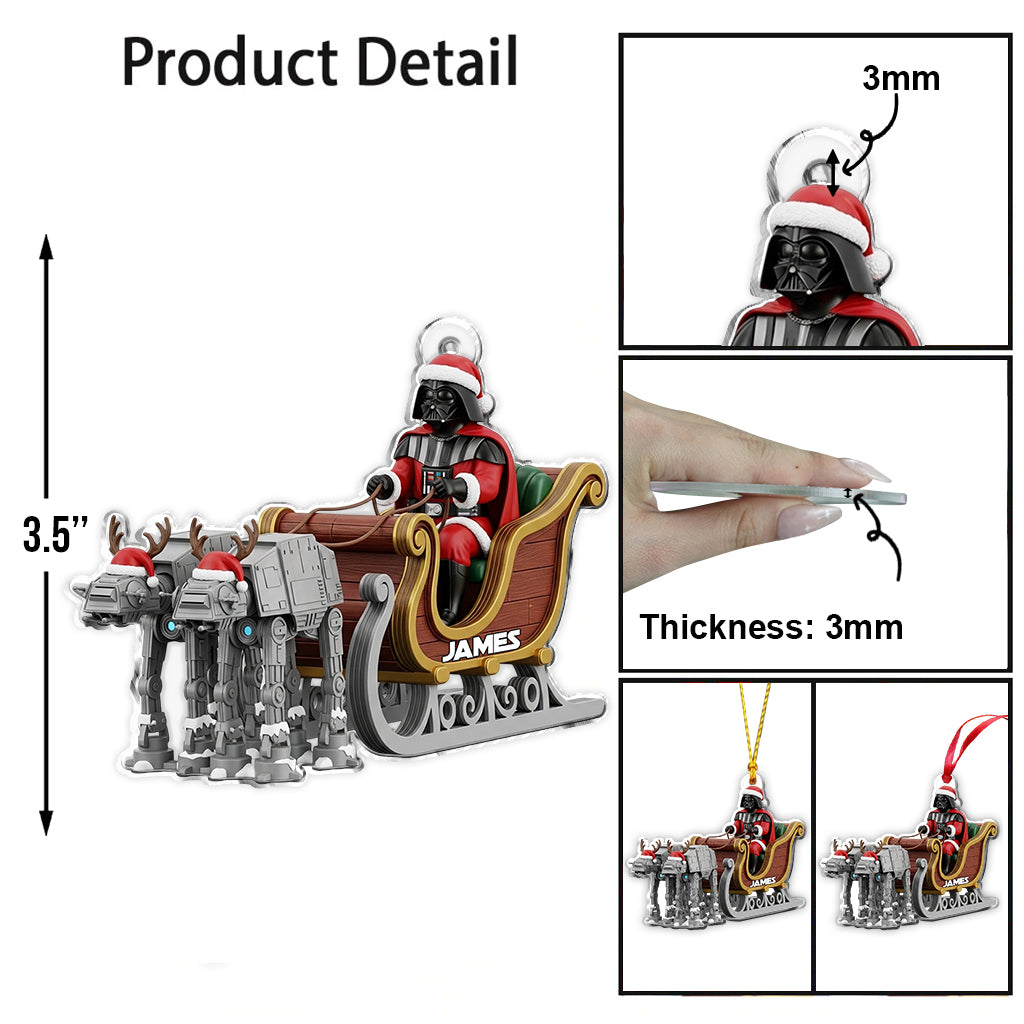 Merry Christmas - Personalized The Force Ornament