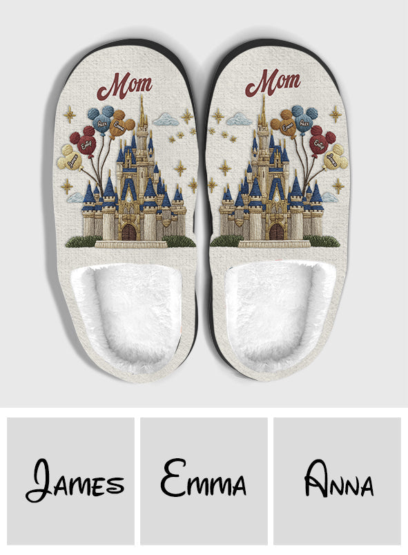 Magical Castle - Personalized Mouse Slippers