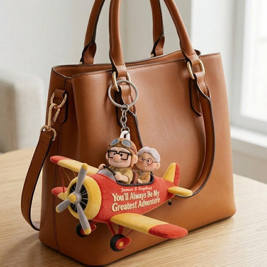 My Greatest Adventure - Personalized Up Movie Couple Plush Keychain