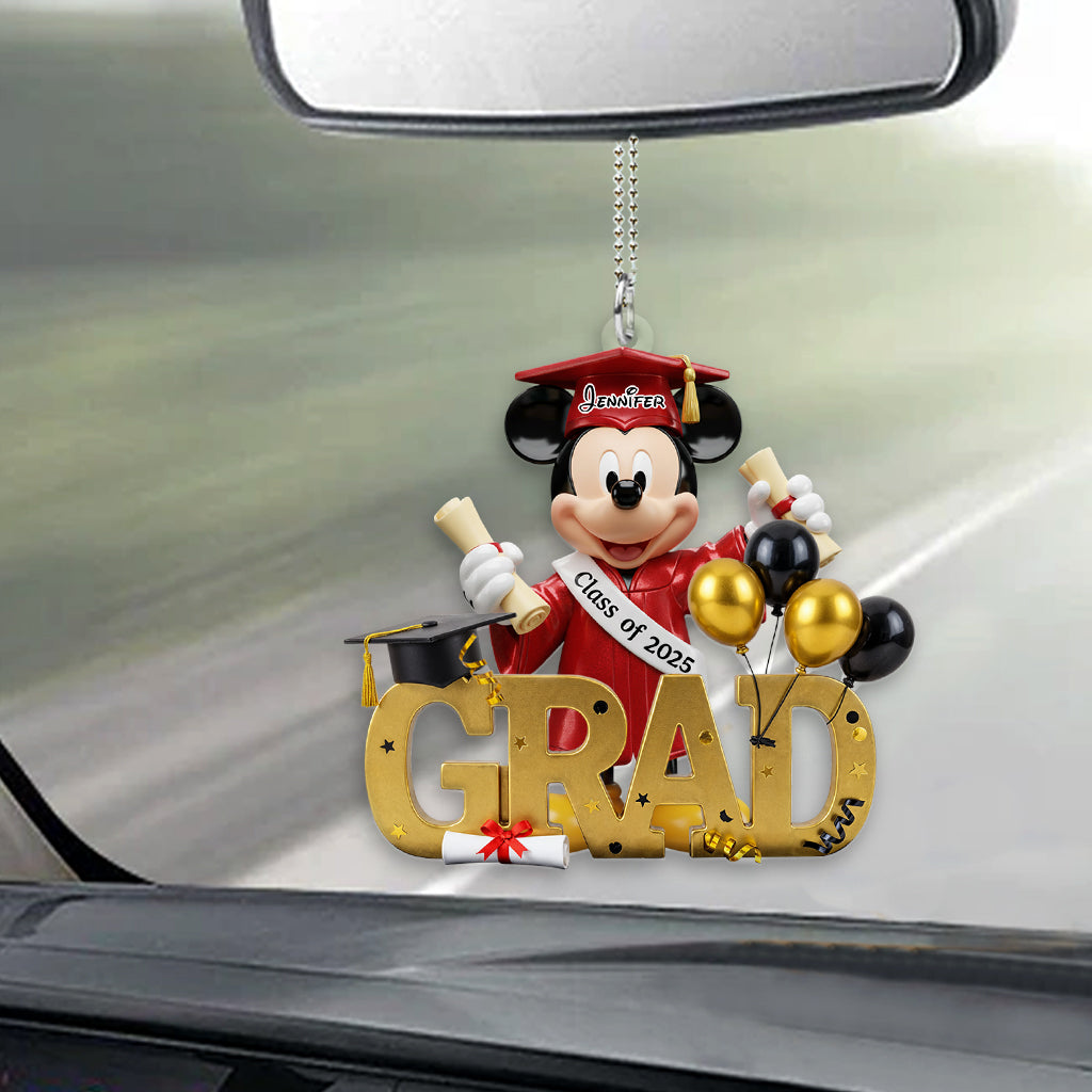 Class Of 2025 - Personalized Mouse Transparent Car Ornament