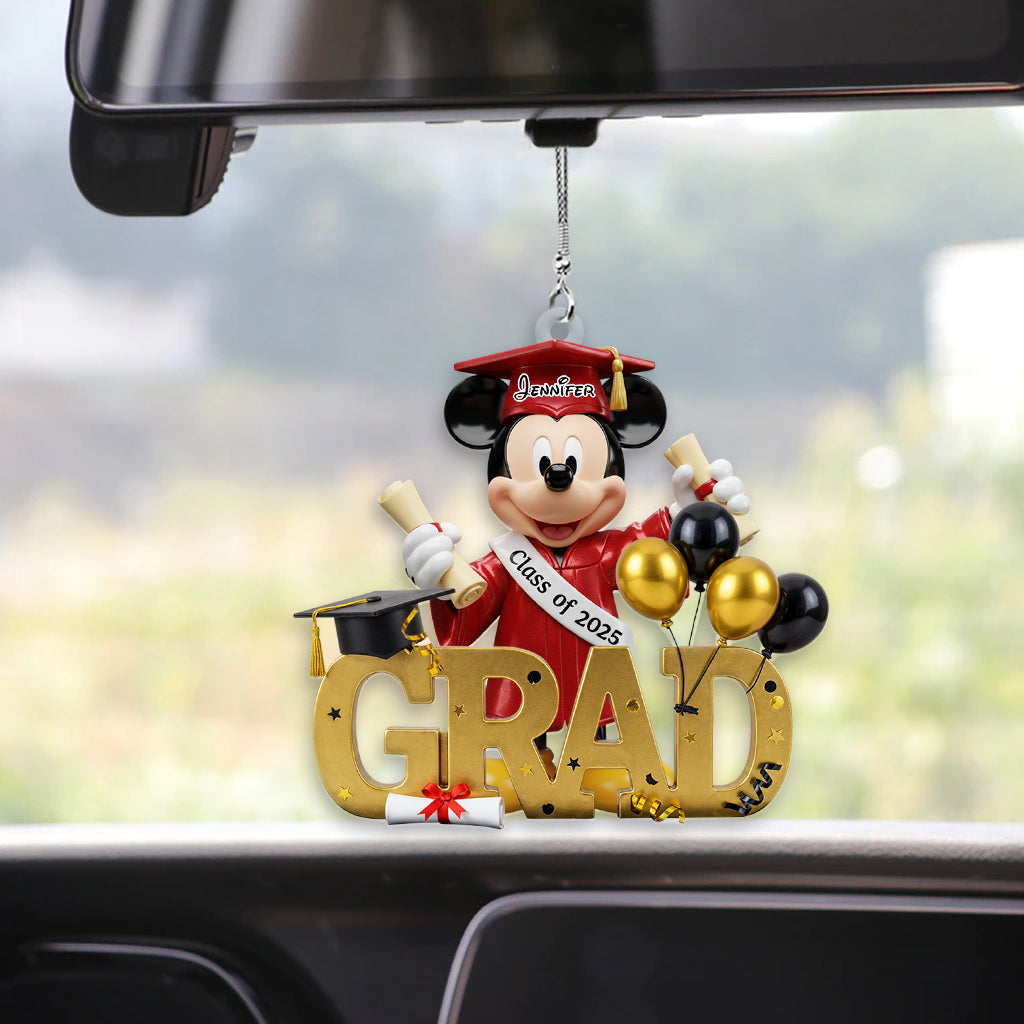 Class Of 2025 - Personalized Mouse Transparent Car Ornament