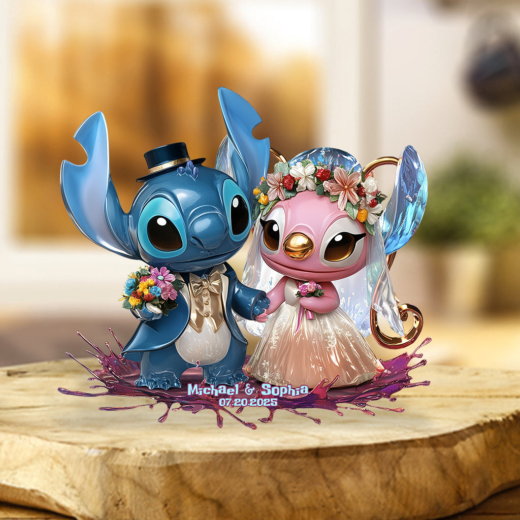 Ohana Couple - Personalized Ohana Custom Shaped Acrylic Plaque