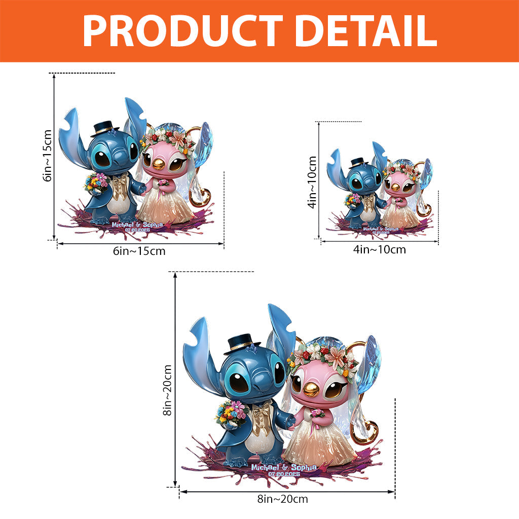 Ohana Couple - Personalized Ohana Custom Shaped Acrylic Plaque