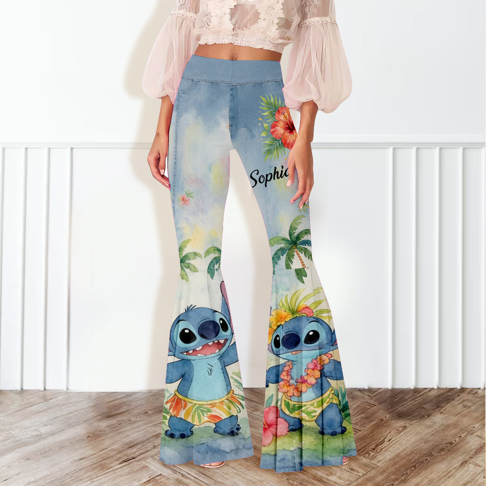 Ohana Means Family - Personalized Ohana Flare Leggings